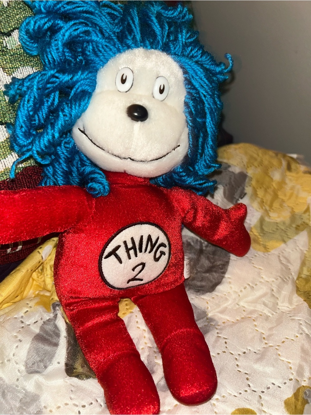 Dr. Seuss Thing 2 Plush in Red with Blue Hair